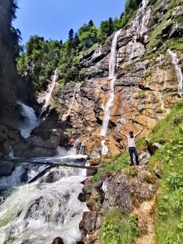 Der eindrucksvolle Waldbachstrub Wasserfall im Echerntal